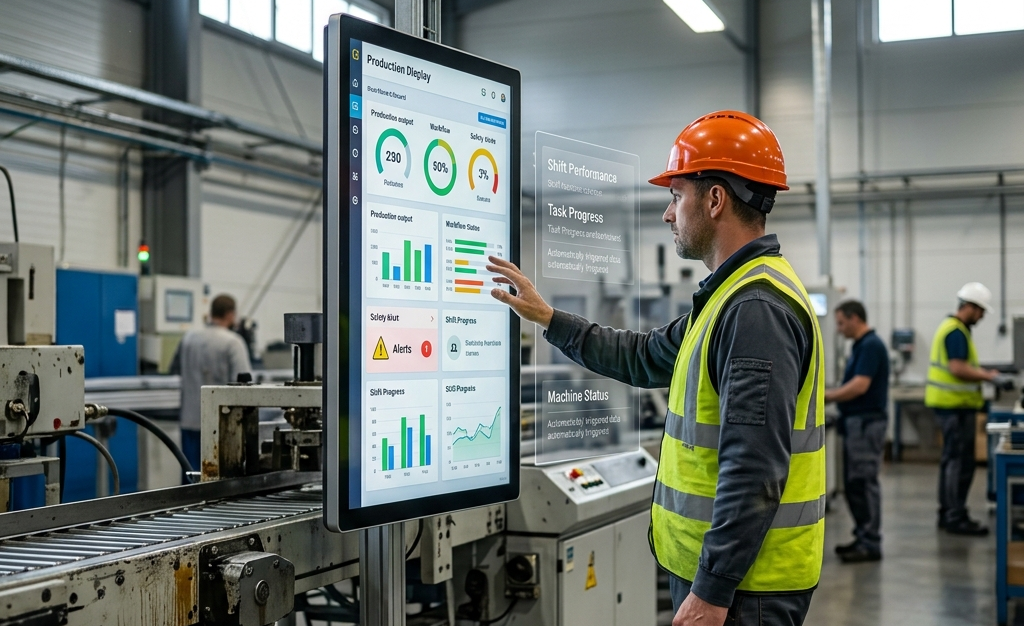 How to Improve Efficiency with Digital Production Displays? 4 changes before and after installing digital production displays