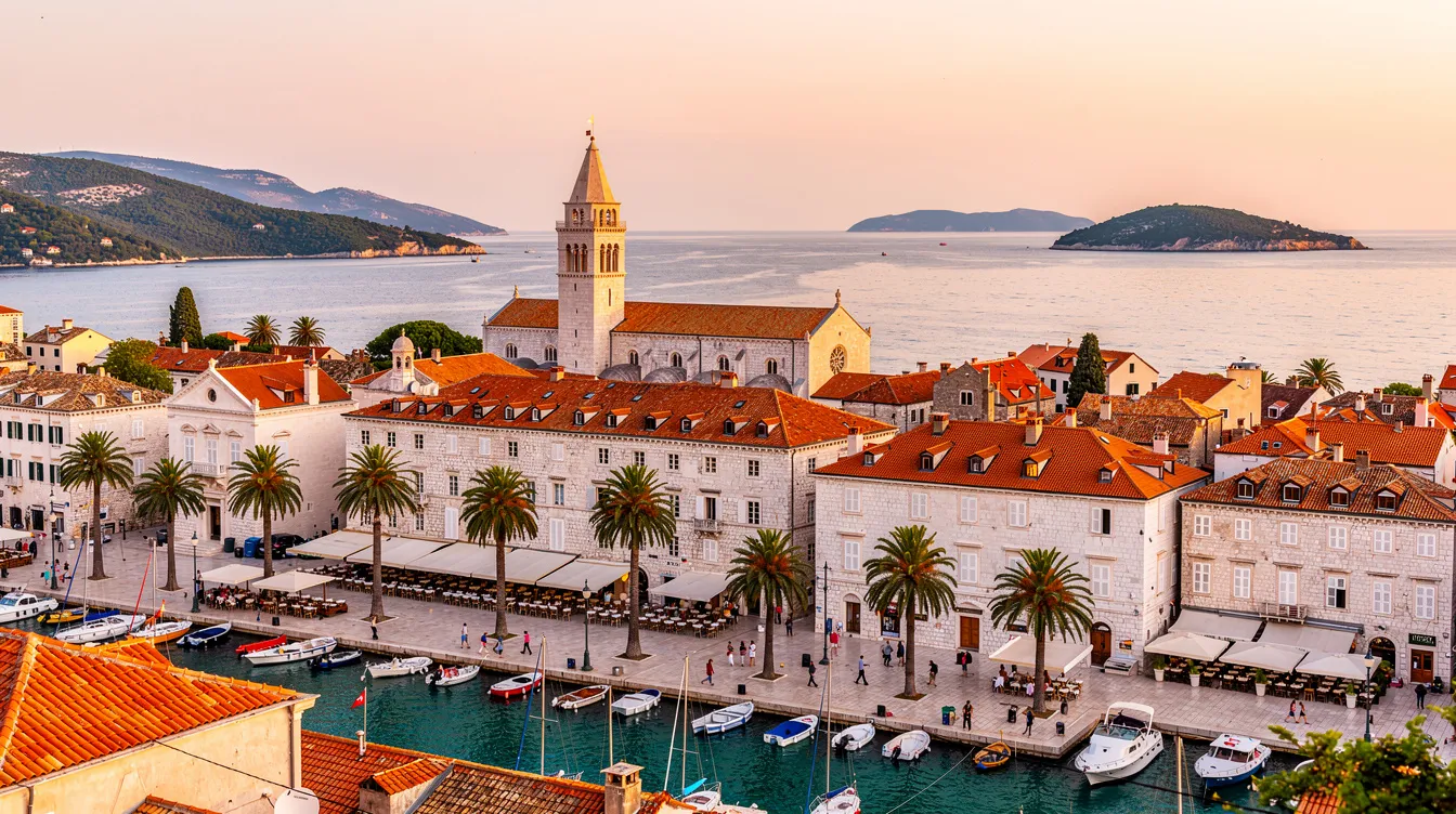 A imagem mostra um mapa da Croácia, destacando suas fronteiras com a Bósnia e Herzegovina e Montenegro, além de sua costa banhada pelo mar Adriático. O território croata é conhecido por suas belas cidades, como Dubrovnik, e rica história cultural, sendo um destino turístico popular na Europa.