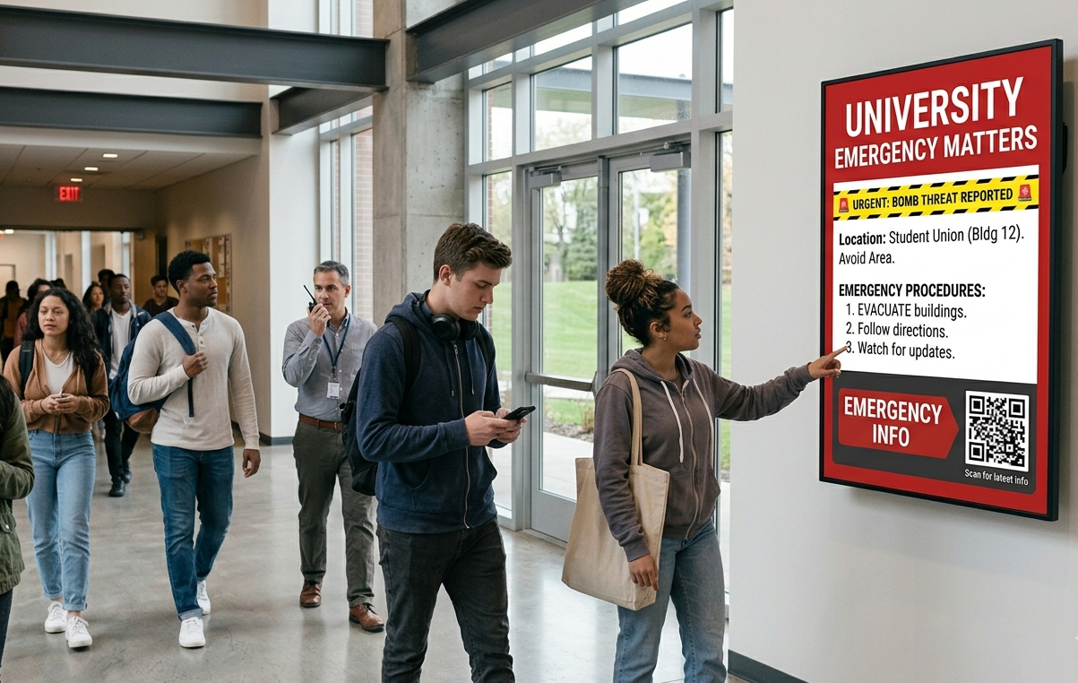 7 Best Digital Signage Software Companies for University Campuses 3 supporting real-time safety alerts and emergency communication