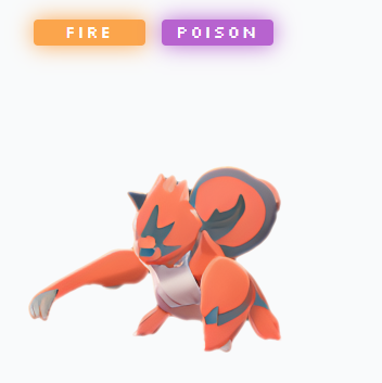 Fire and poison pokemon