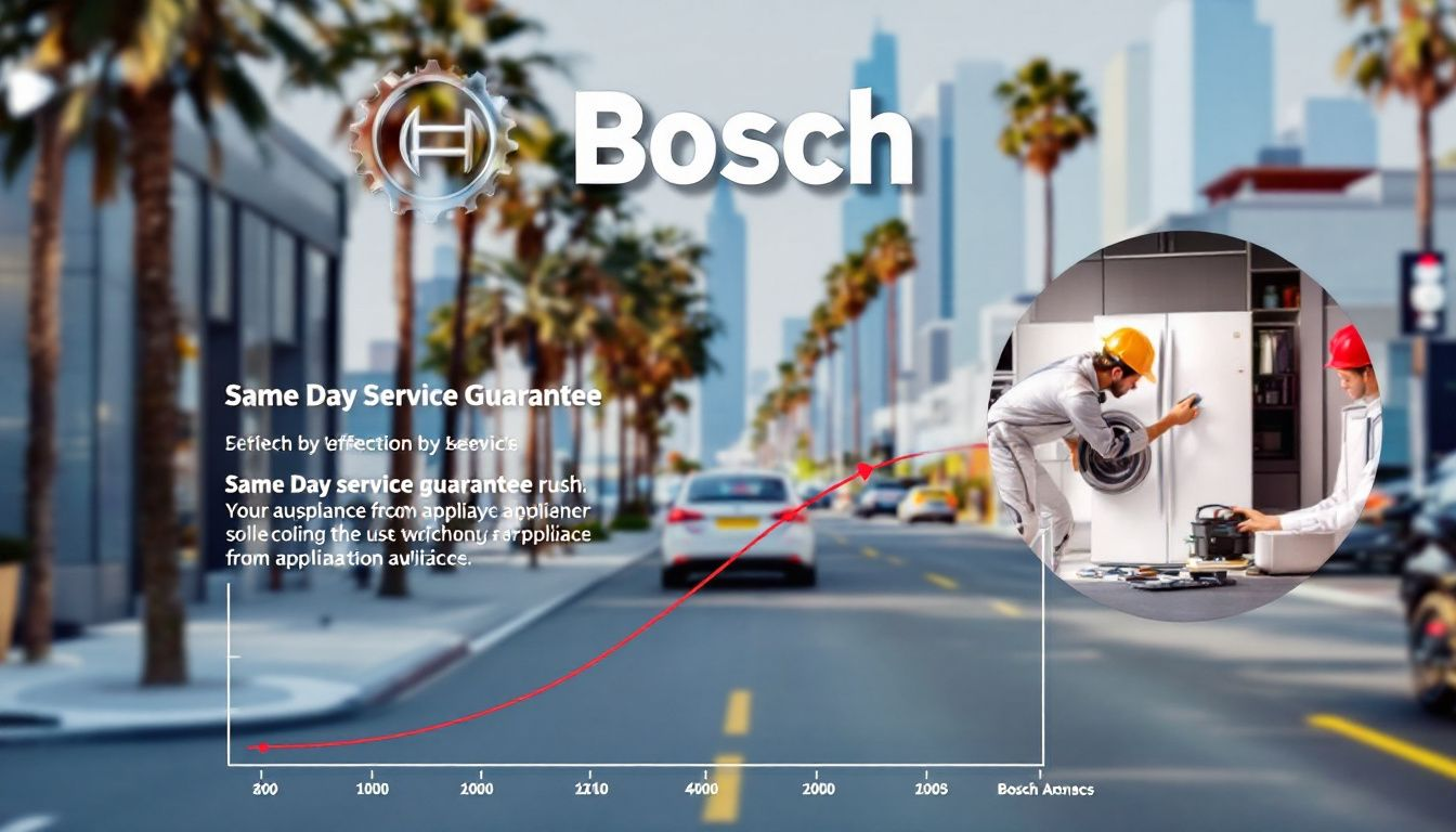 Same day service guarantee for Bosch appliance repair services.