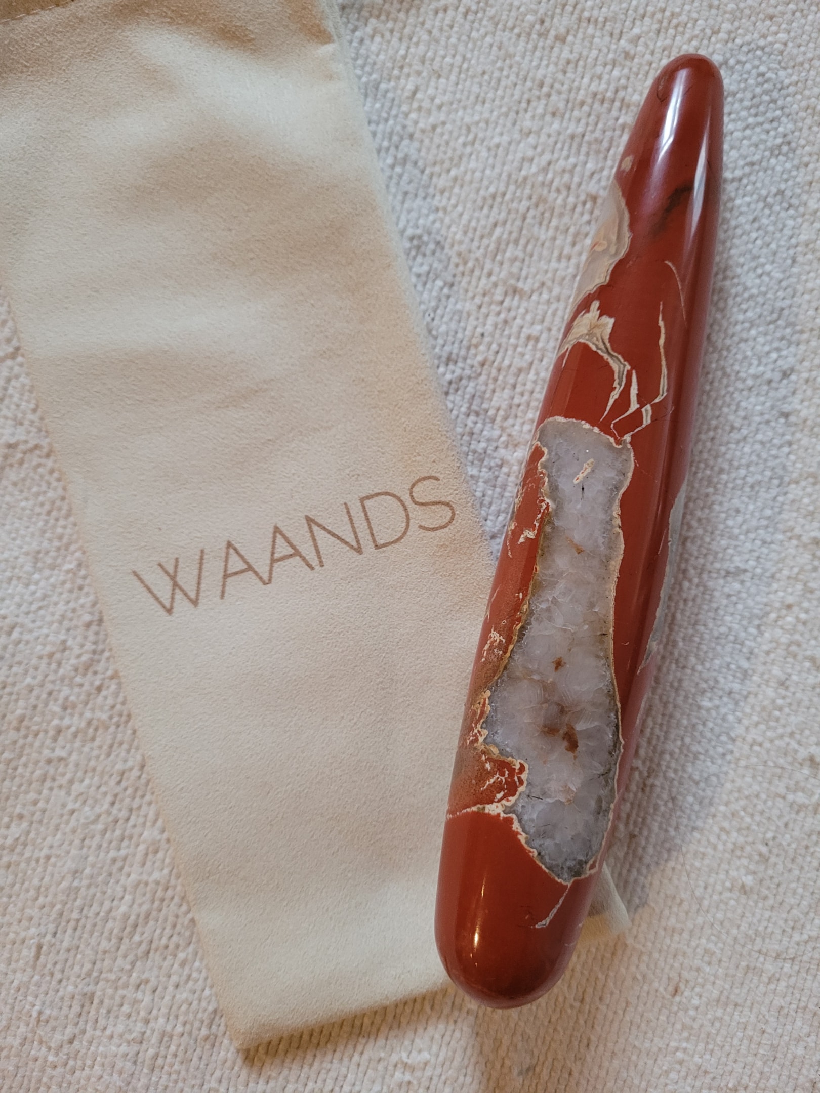 Red Jasper wand for harmony and wellness