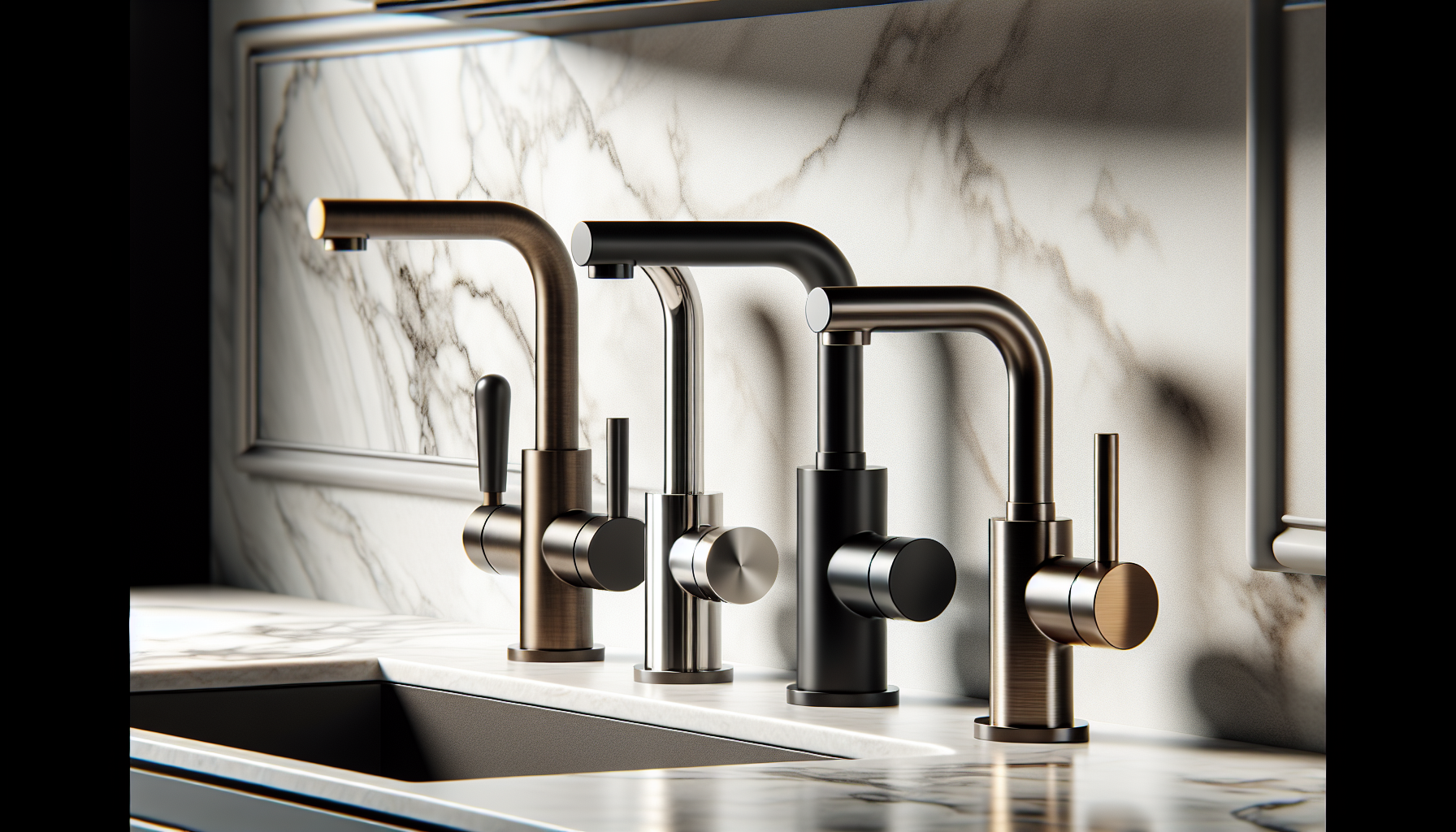 Variety of sparkling water tap designs including single, double, and triple taps