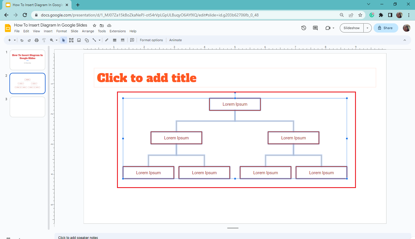 Click and highlight the whole diagram in your presentation.