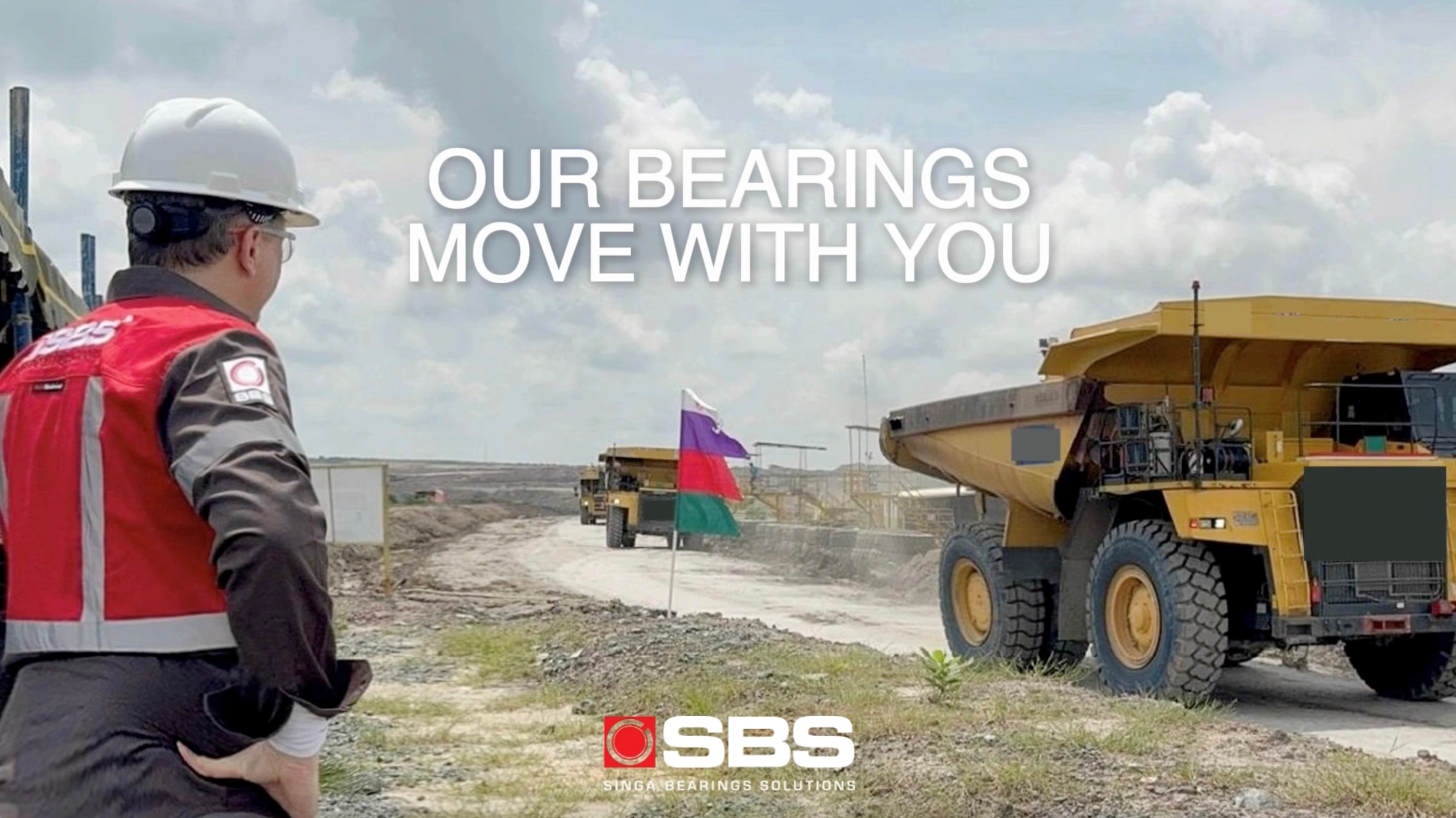 SBS' bearings are used on these dump trucks at a Mining site in Indonesia!