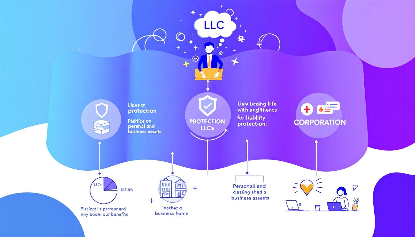 Comparison of ownership differences between LLCs and corporations.