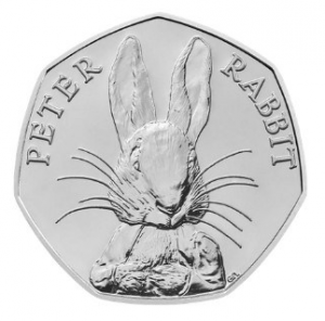 peter rabbit 50p coin