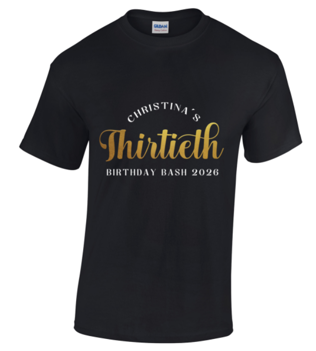 Minimal Birthday Year Shirts