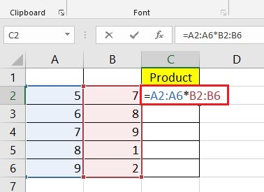 Multiply With Array Formula