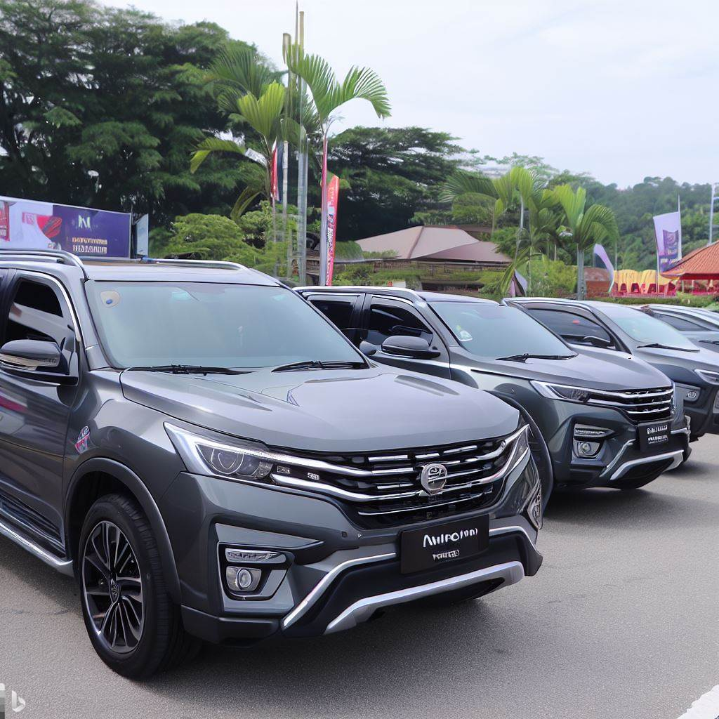 A group of SUV cars in Malaysia