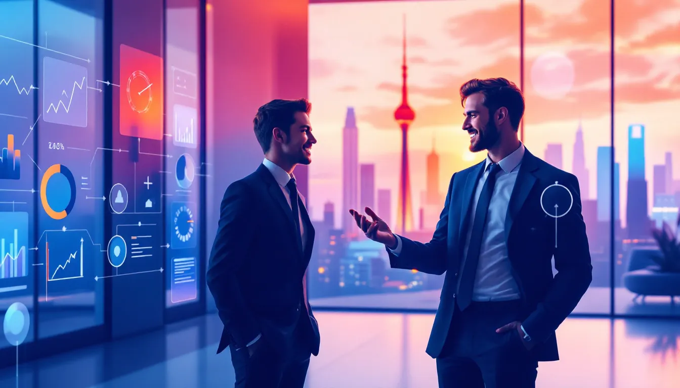 A visual representation of strong business acumen skills being developed through mentorship and networking.