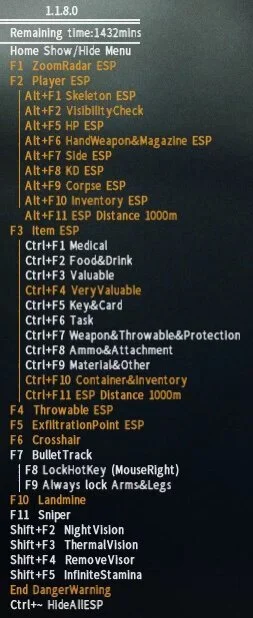 Illustration of radar functionality in EFT ABS