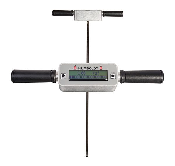 Digital penetrometer with large digital readout