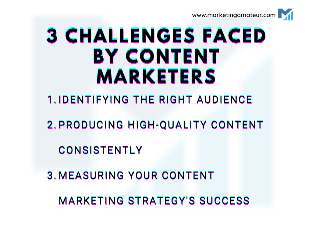 challenges faced by content marketers