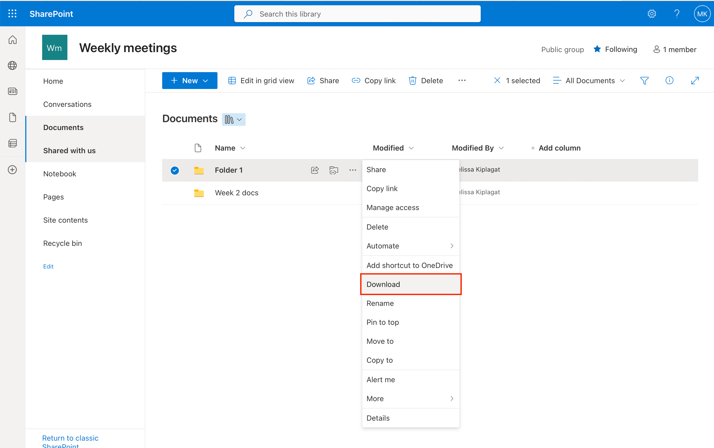 Exporting items for back up SharePoint Online