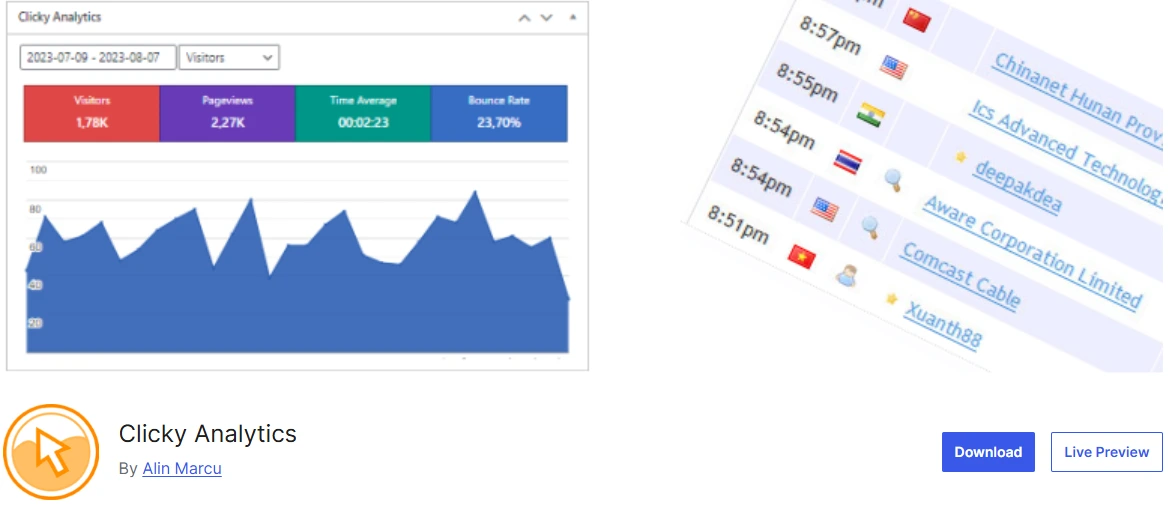 Clicky Analytics 