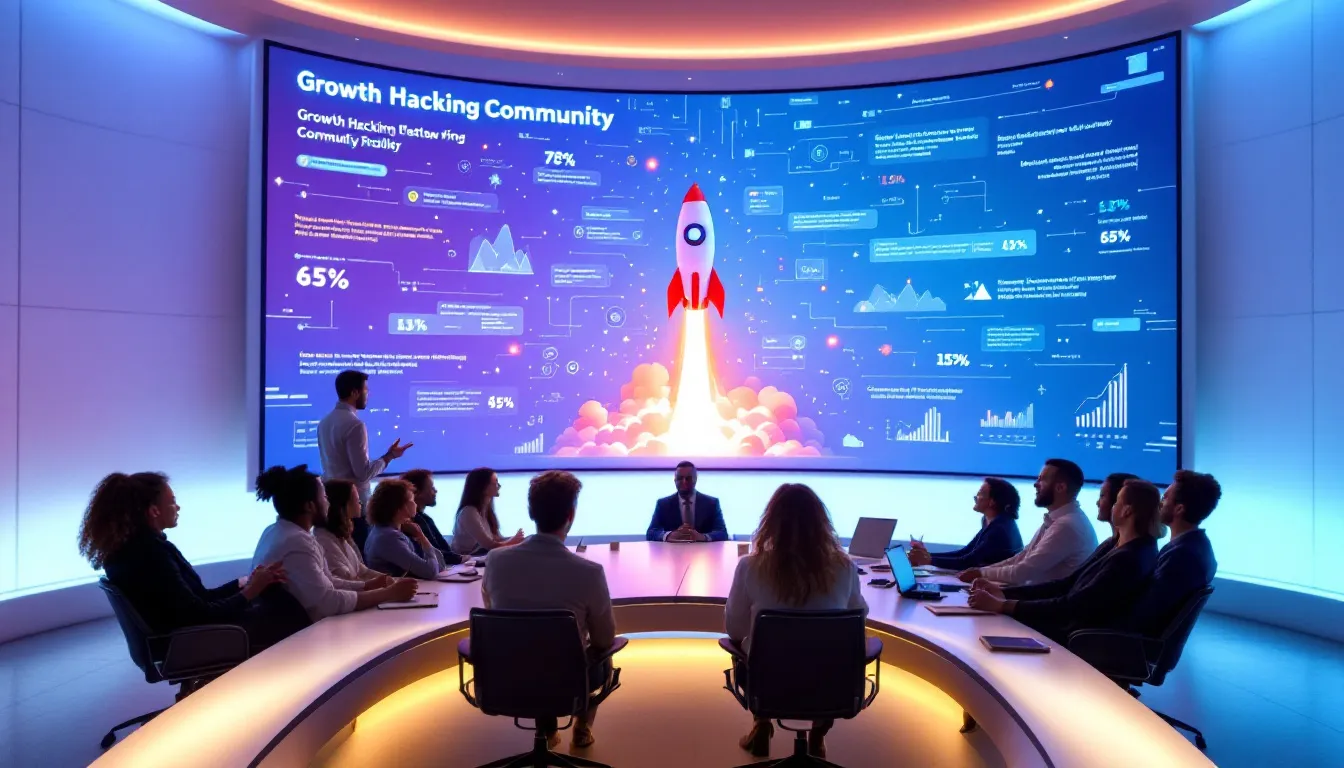 Une communauté en ligne active dédiée au growth hacking.