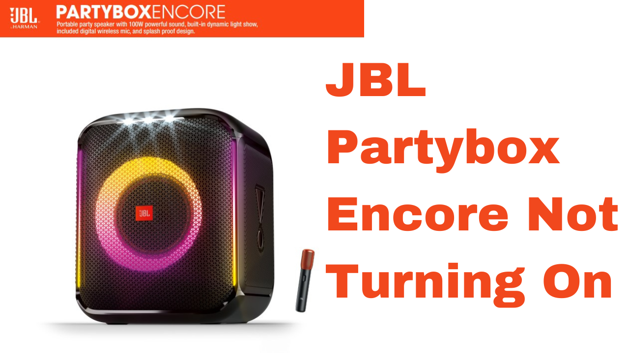 JBL Partybox Encore Portable Party Speaker with Digital Wireless Mic