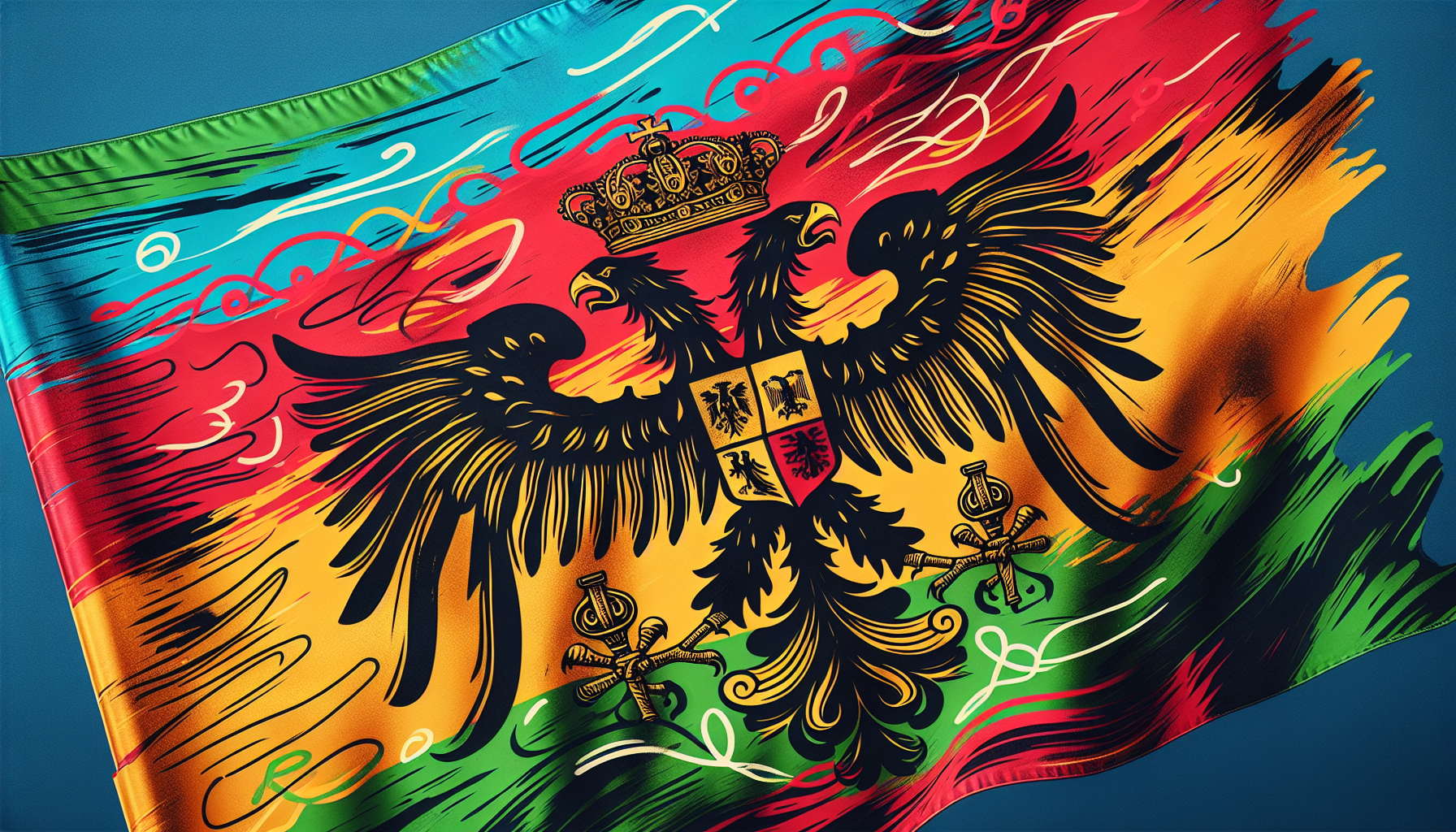 Flag of Francis II with Imperial Eagle