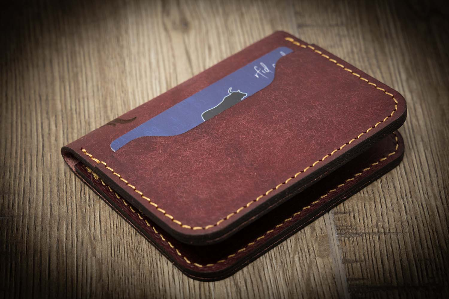 A travel-friendly bifold wallet with a slim profile