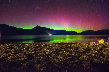 New Zealand Vacation, Beautiful aurora