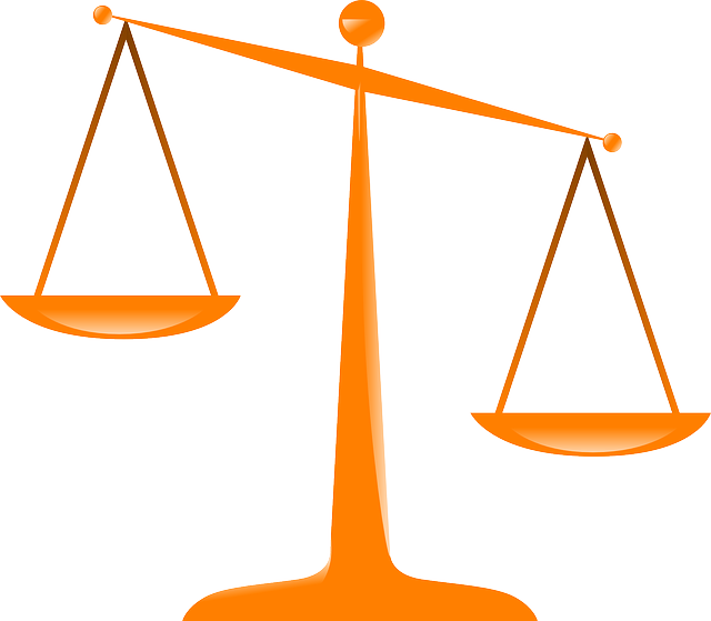 justice, scales, orange