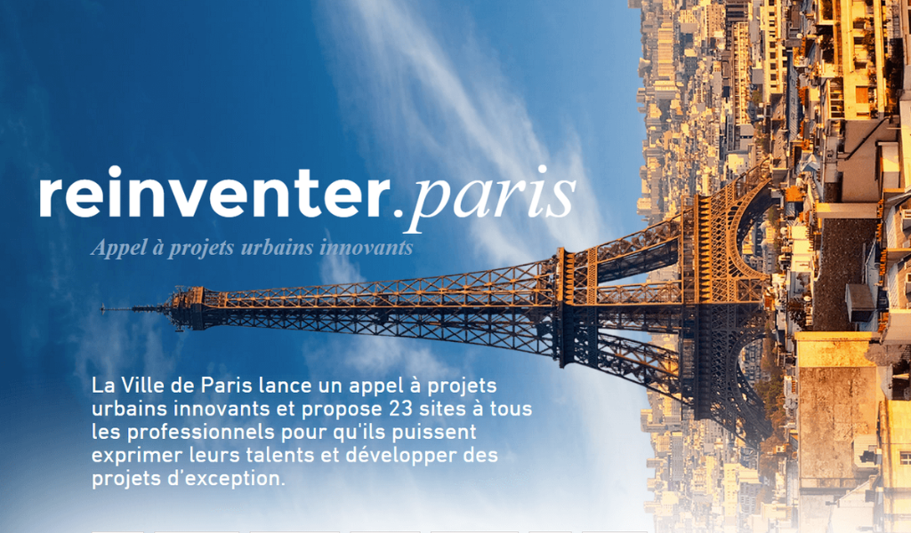 Site internet Réinventer Paris 