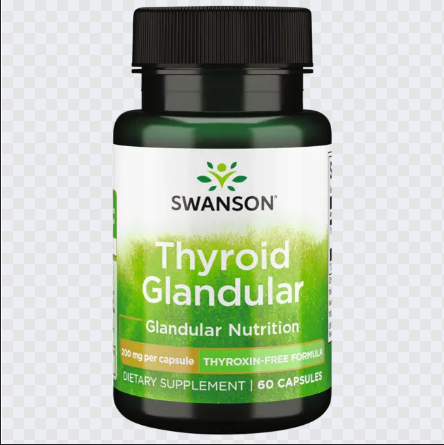 Thyroid Glandular by Swanson is advertised as a Thyroxine free