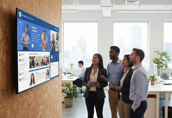 Top 8 Internal Communication Trends in 2026 9 how is digital signage used to enhance internal communications