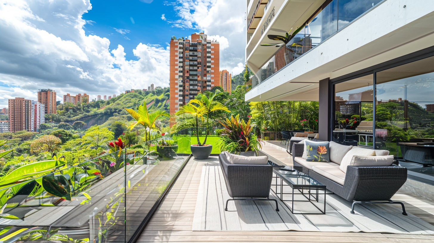 Luxurious apartments and family-friendly homes in El Poblado and Envigado, highlighting established real estate gems in Medellín.