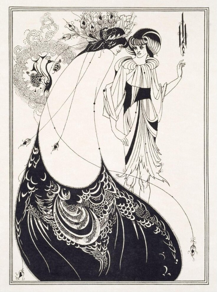 The Peacock Skirt by Aubrey Beardsley