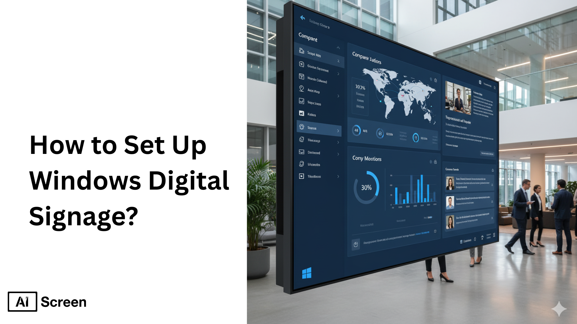 set up windows digital signage