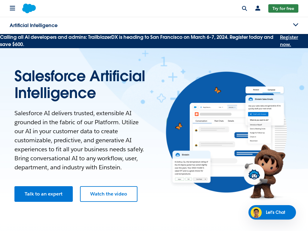 AI platform Salesforce Einstein