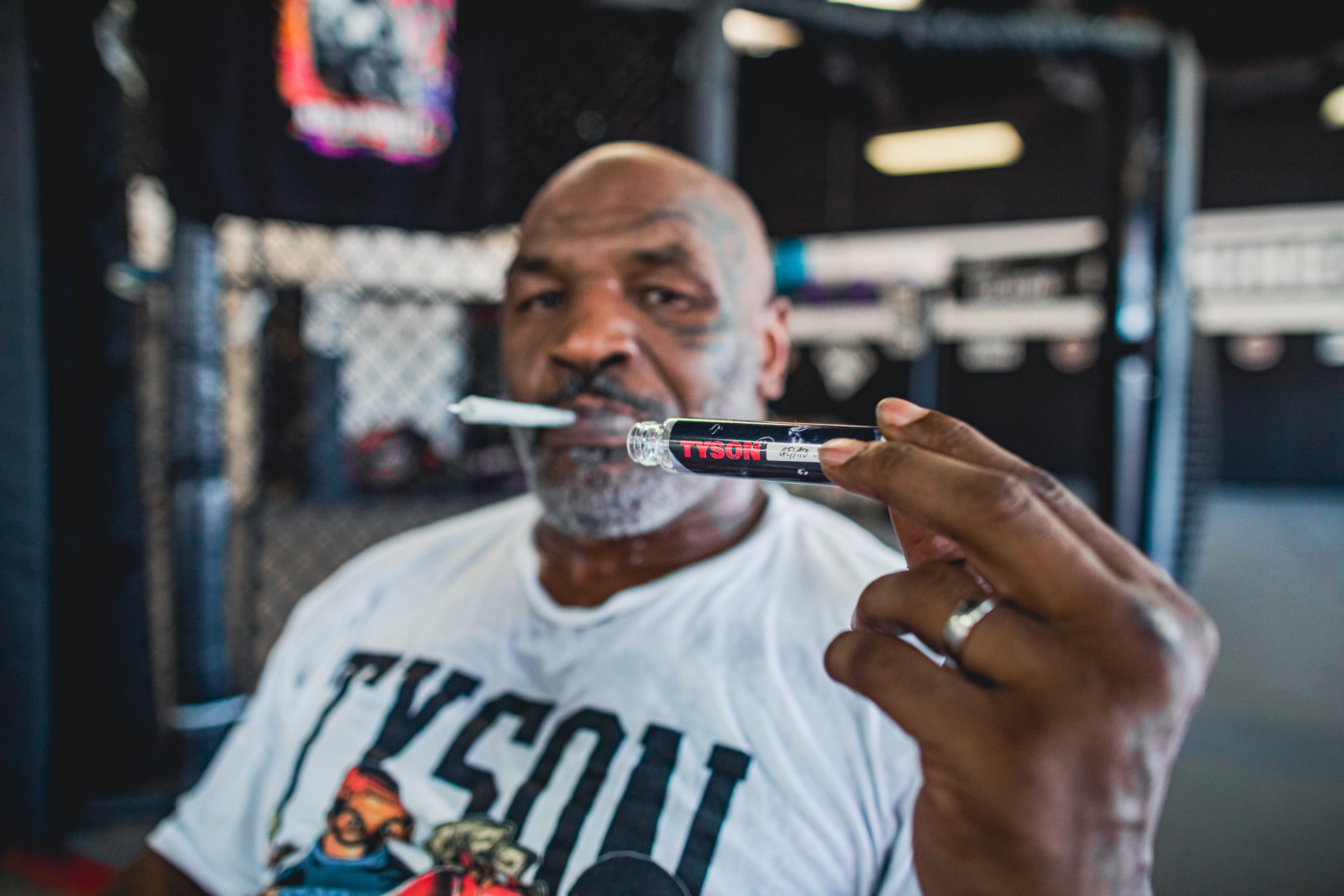Mike Tyson with Joint