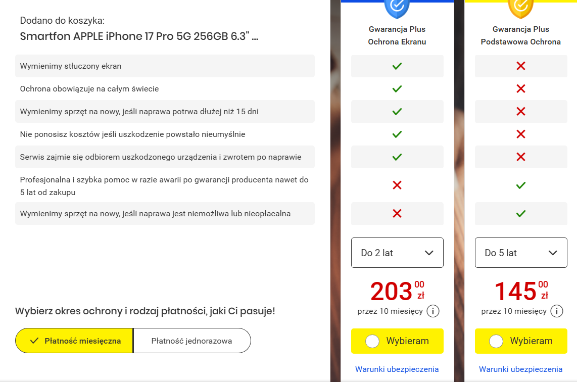 Ubezpieczenie telefonu w Media Expert