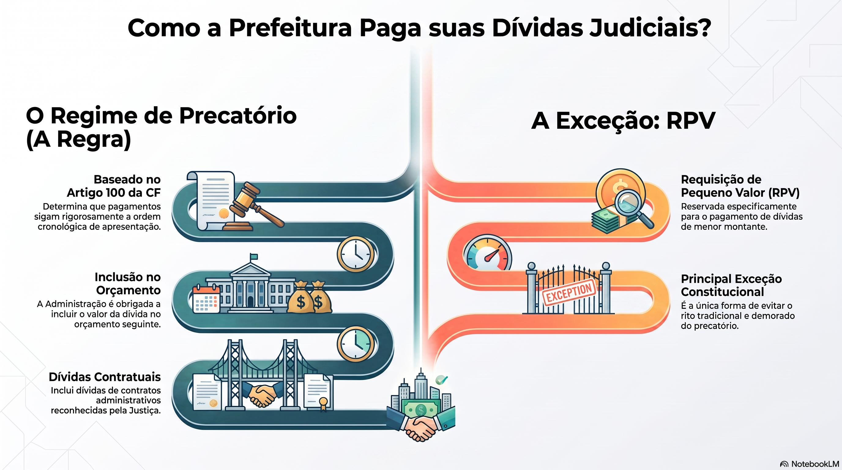 A prefeitura é obrigada a pagar toda dívida por meio de precatório?