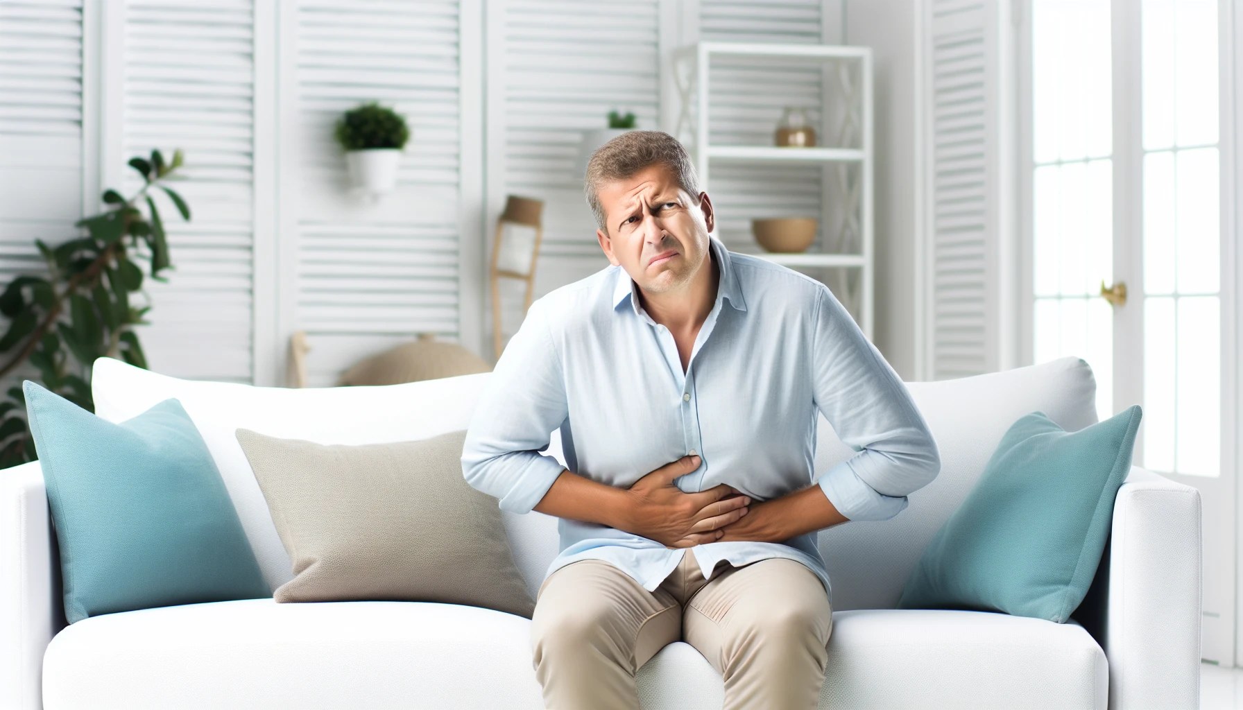Abdominal pain can be a symptom of colon cancer