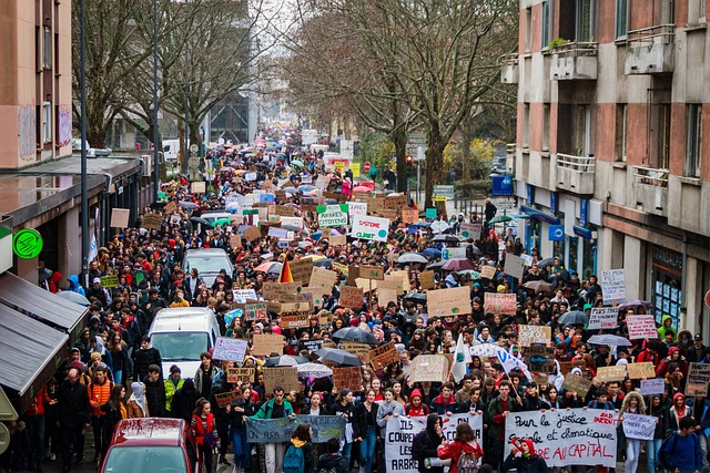 manifestation, street, france