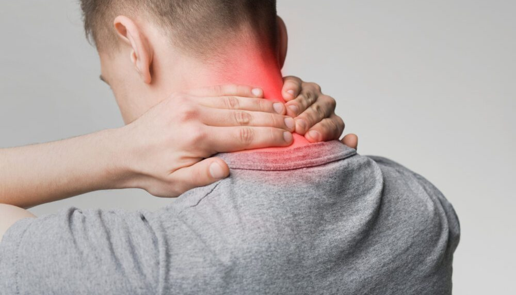 Vondt i nakke? Årsaker, øvelser og behandling som faktisk virker 4 «Mann med grå t-skjorte holder hendene på nakken som er markert med rødt for å vise smerte eller ubehag. vondt i nakke vondt i nakken smerter i nakken neck pain akutte nakkesmerter muskler og ledd nakken nakkesmerter of the utstrålende smerter nedsatt bevegelighet smerter som stråler smerter sterke smerter årsaker nakke vondt behandling smerte smerten ofte nakkeplager årsaken pain gir and plager akutte vanlige øvelser muskler mer skuldrene smertelindring kroniske ledd flere smertene the føre oppstår bruk bør får opplever symptomer skulder brukes lege stress trening hos hjelp vanlig skuldre dersom svært våre hodet symptomene gjør vanligste gode derfor andre skiveprolaps gjennom forskning inkluderer bevegelighet muskelspenninger gjerne skade undersøkelse oppsøke belastning tilfeller