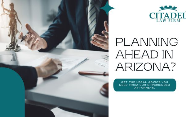Illustration of consulting with an attorney for planning ahead in Arizona