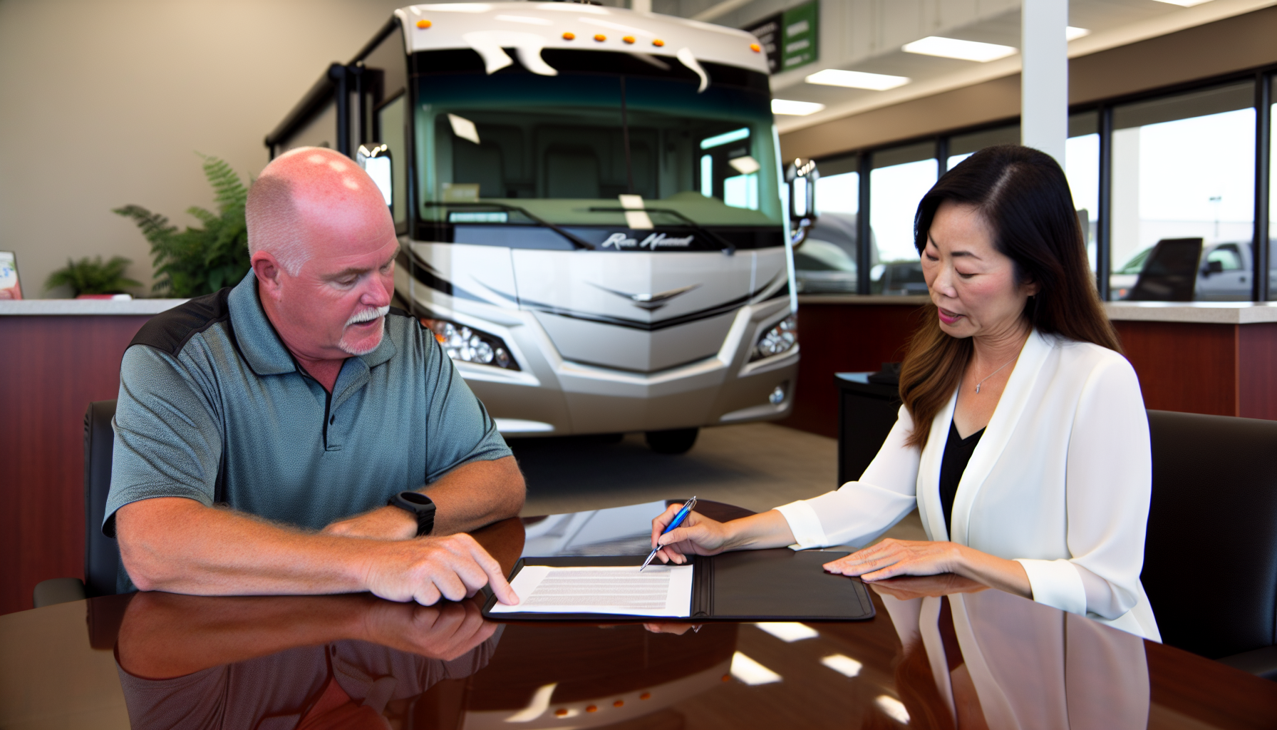 Purchasing an extended warranty at the time of buying a new RV