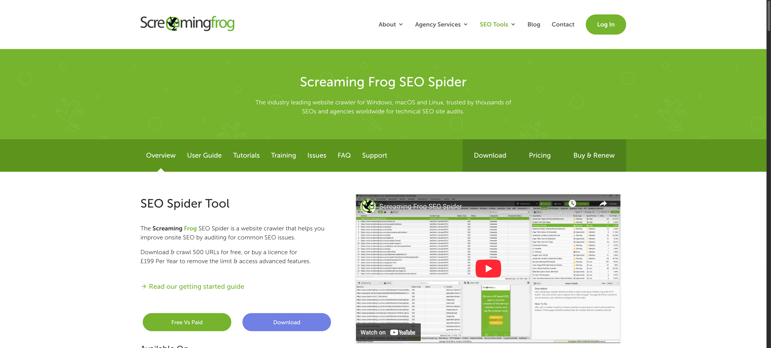 Screaming Frog SEO Spider
