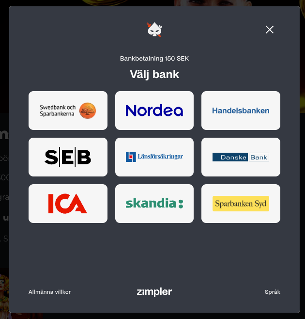 Ninja casino betalningar