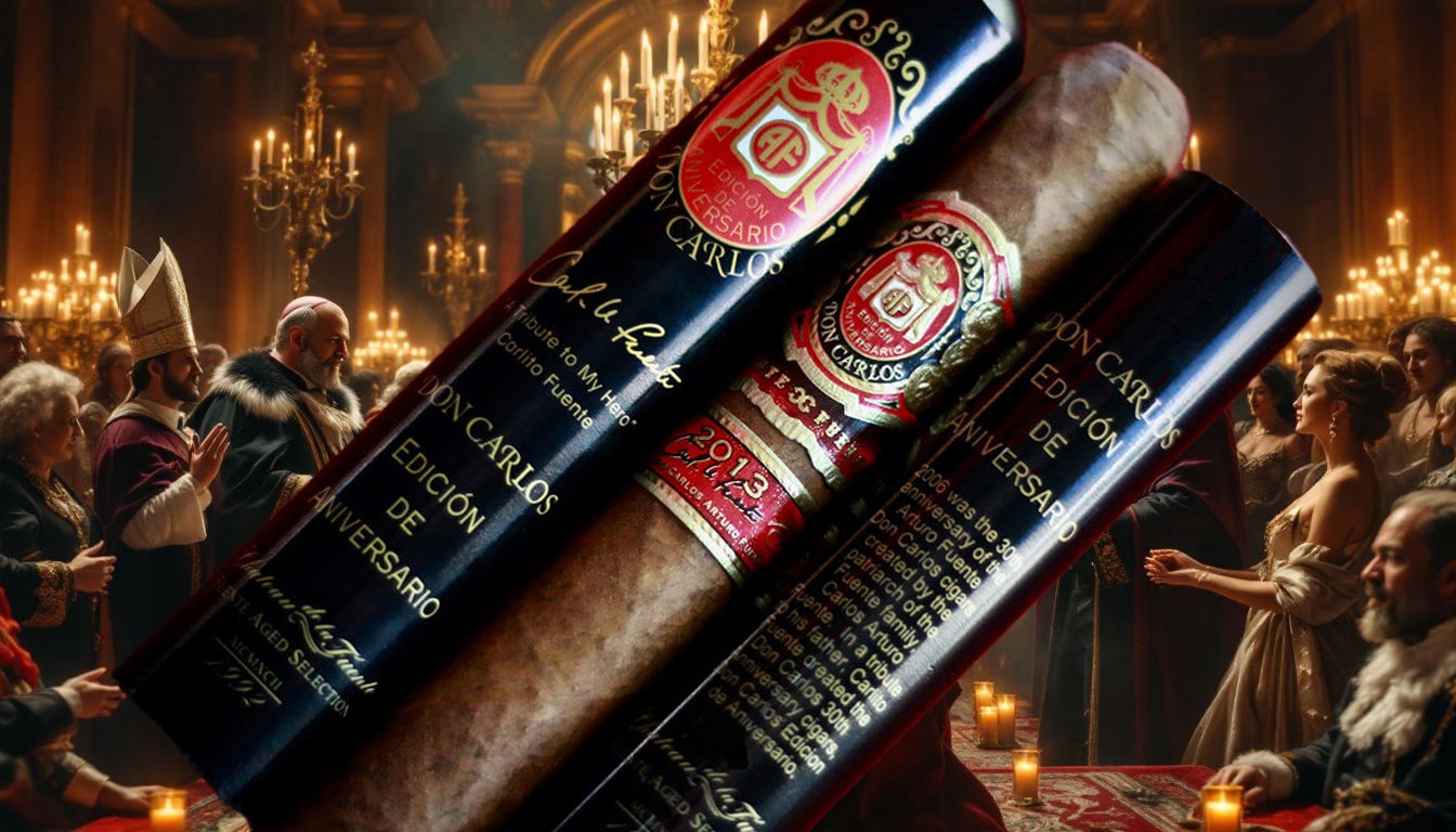 A special occasion featuring Don Carlos Anniversary Edition cigars.