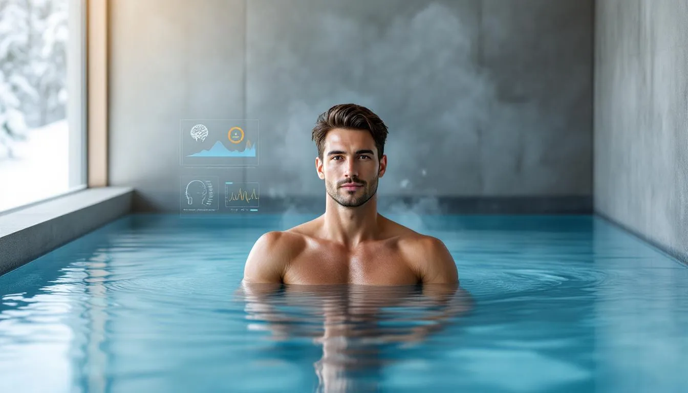 A visual representation of cold plunges, showcasing cold water immersion.