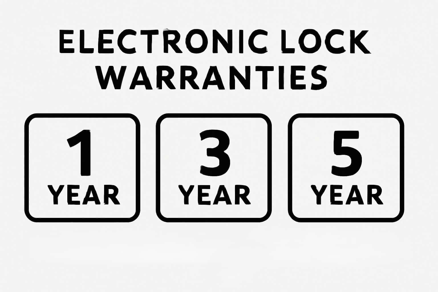 An overview of electronic lock warranties including mechanical and finish warranty.