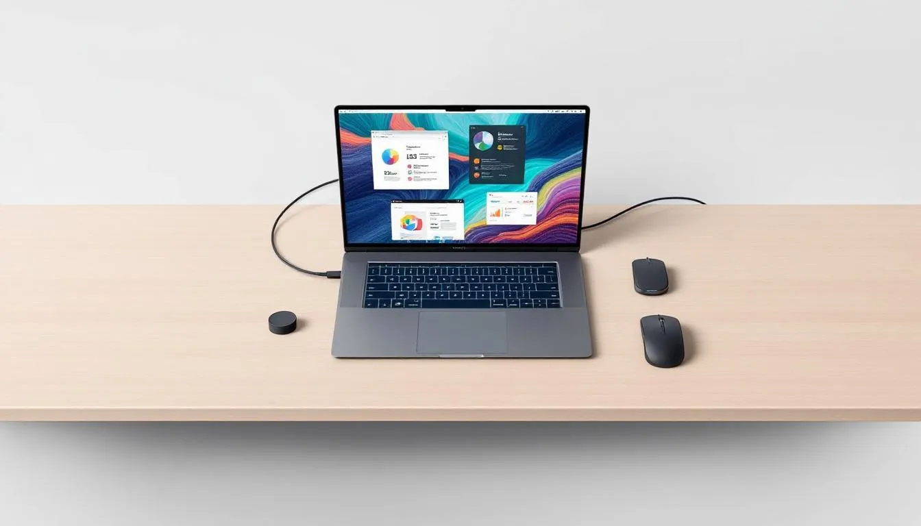 Confort d'utilisation d'un ordinateur portable pour le travail.