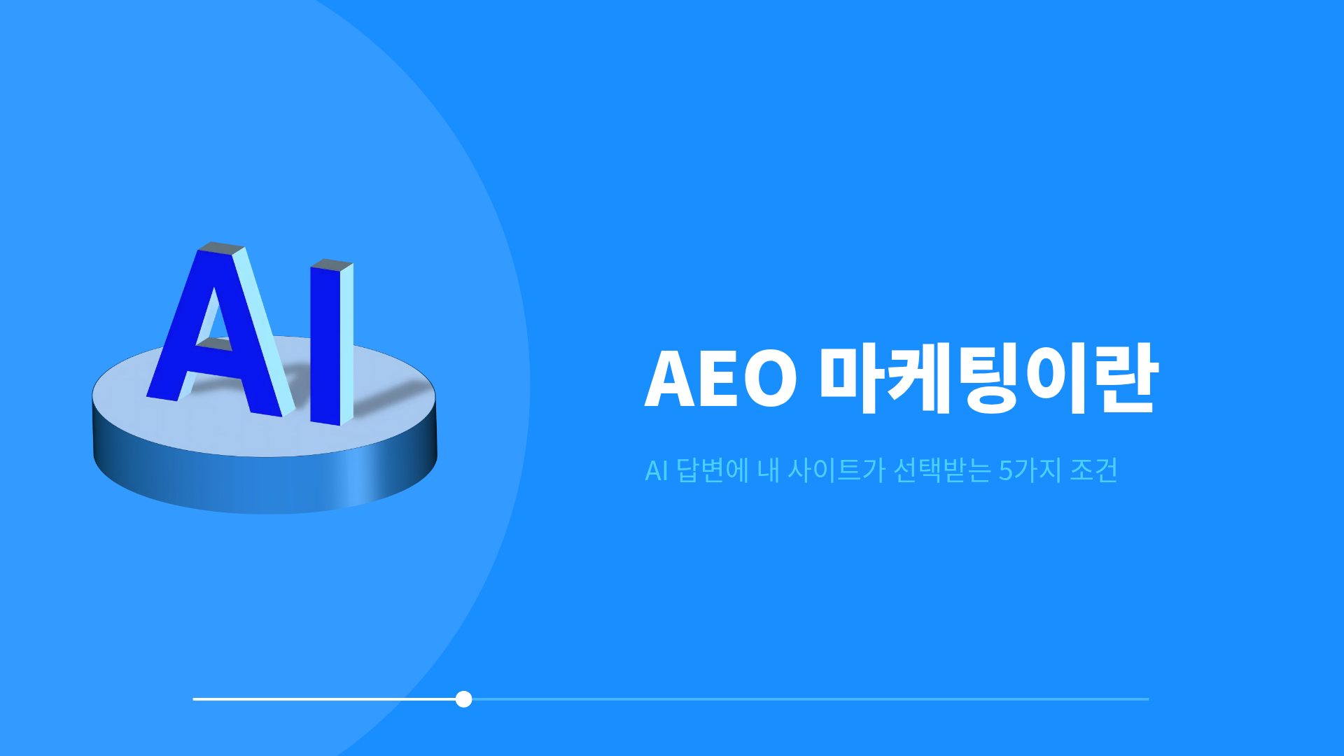 AEO 마케팅이란 - AI 답변에 내 사이트가 선택받는 5가지 조건