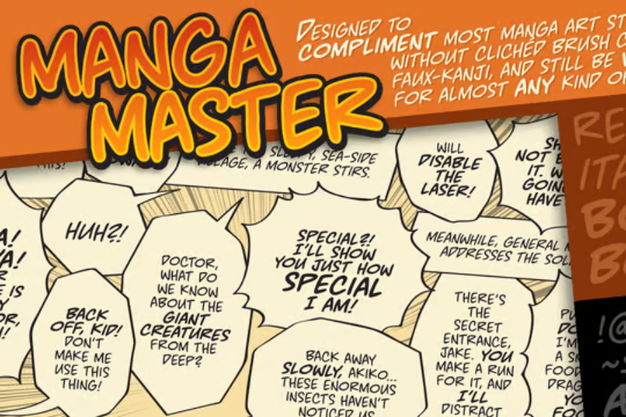 Manga Master BB Manga Fonts