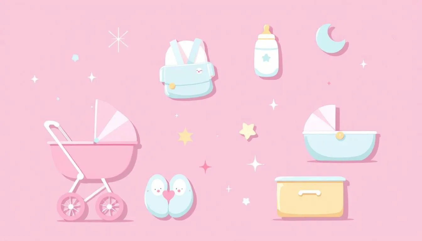 On-the-go necessities for new parents, including practical baby gear.